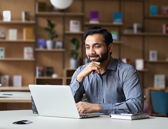 Man at computer